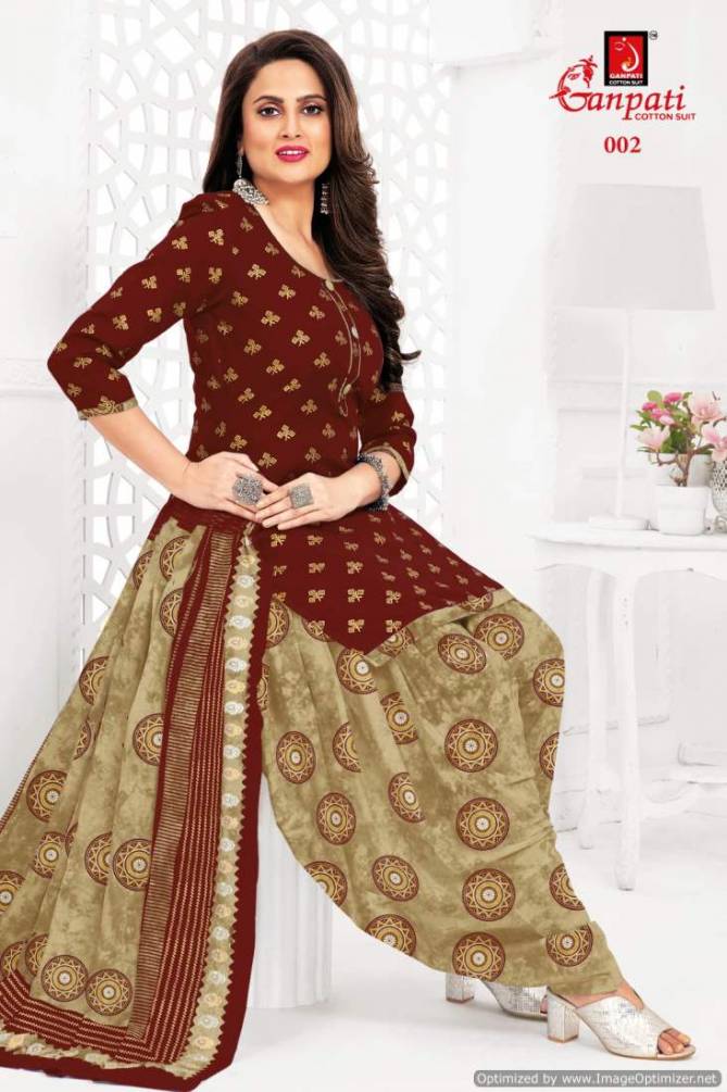 The Dye Gold By Ganpati Pure Cotton Printed Dress Material Wholesale Shop In Surat